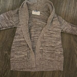 Old Navy Shawl Collar Marled Cardigan in Taupe and Beige